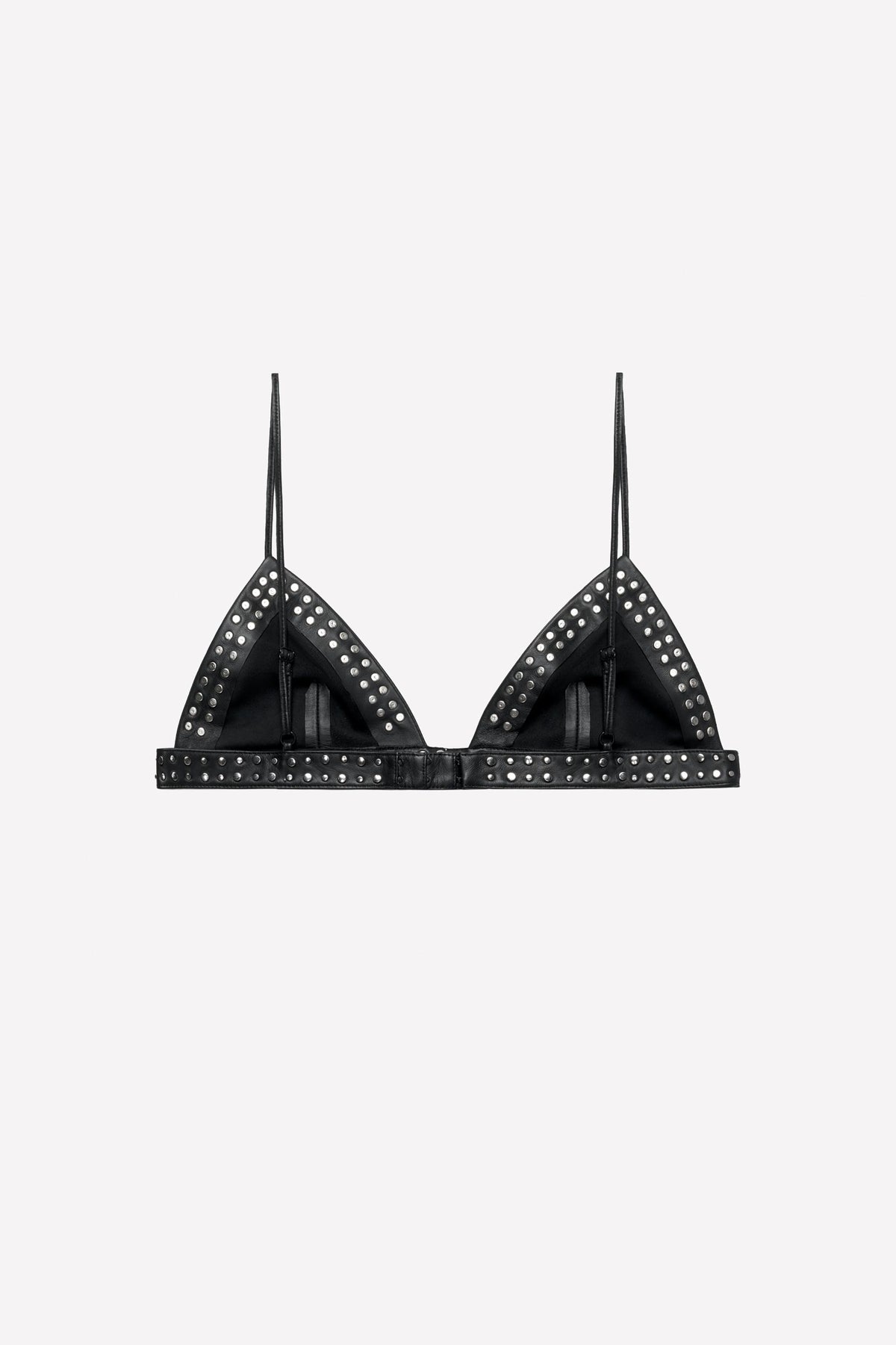 Studded Leather Bralette