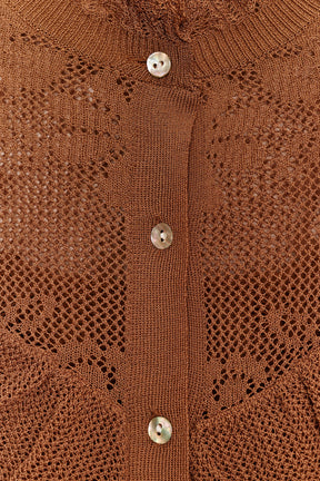 POINTELLE KNIT ROMANTIC CARDIGAN - Image 7