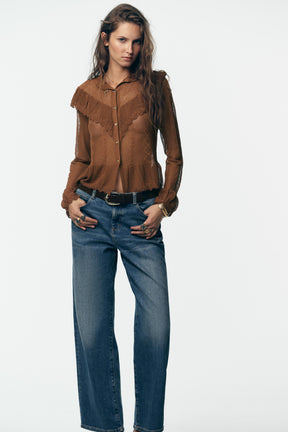 POINTELLE KNIT ROMANTIC CARDIGAN - Image 1