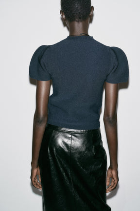 Puff Sleeve Knit Jumper