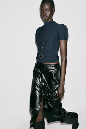 Puff Sleeve Knit Jumper