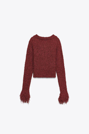 FRINGED KNIT CARDIGAN - Image 7