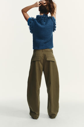 FRINGED KNIT JUMPER VEST - Image 4