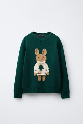 Embroidered Knit Jumper