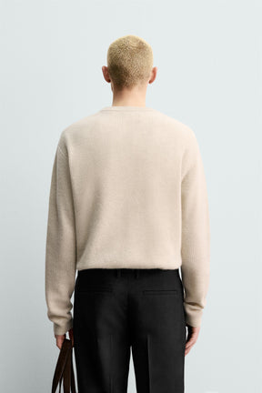 Cashmere Ribbed Pullover