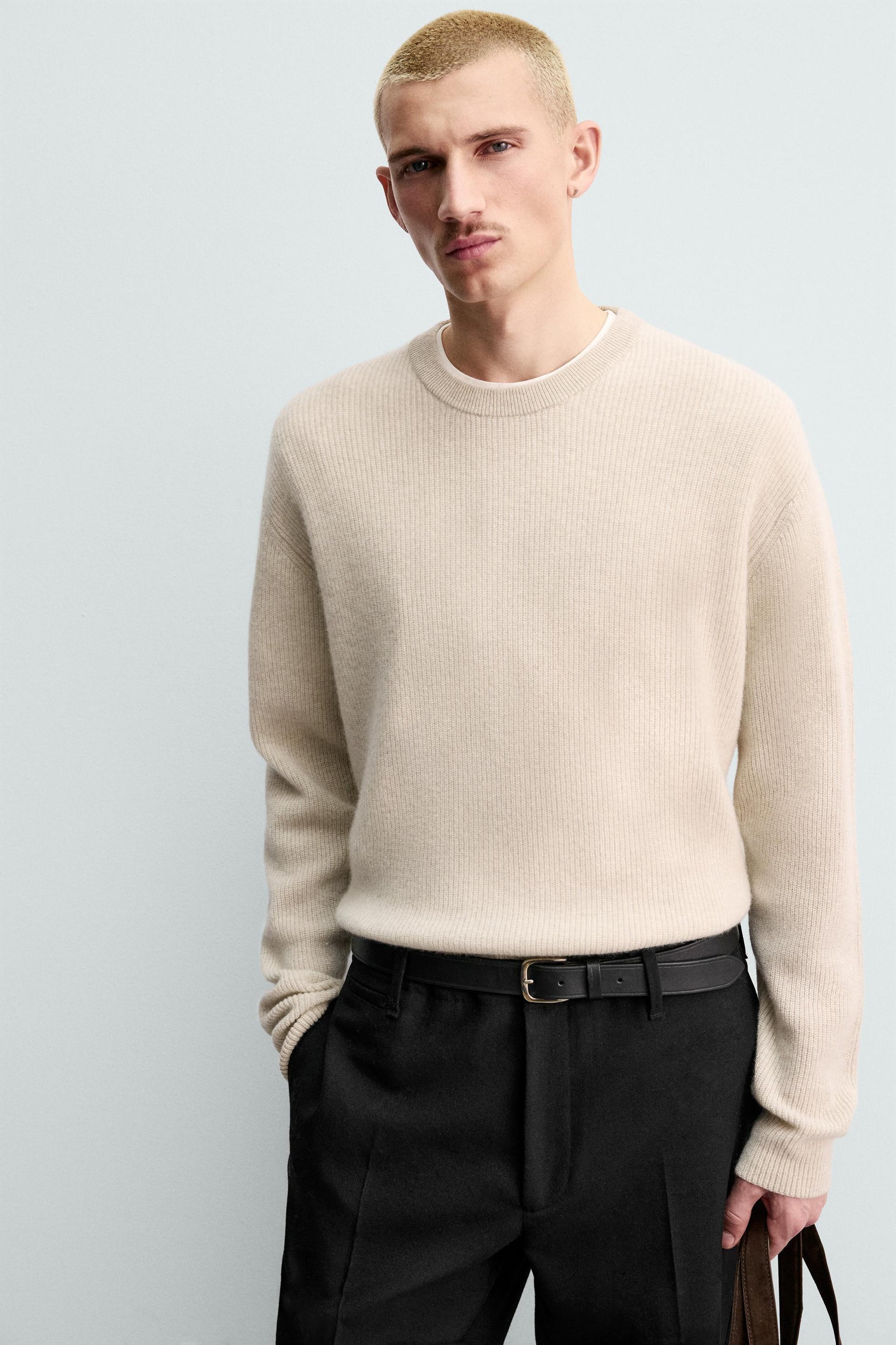 Cashmere Ribbed Pullover