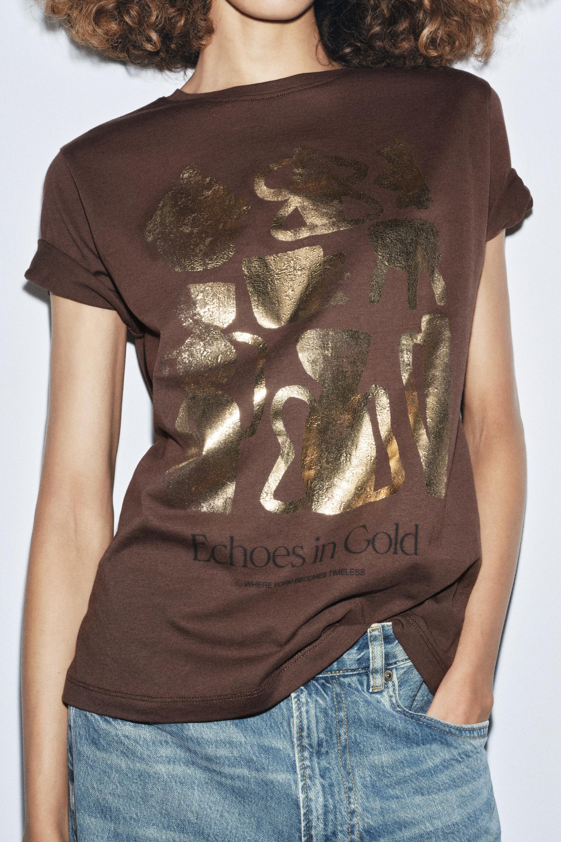 METALLIC SHORT-SLEEVE SHIRT
