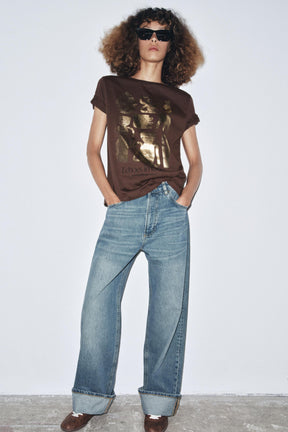 METALLIC SHORT-SLEEVE SHIRT