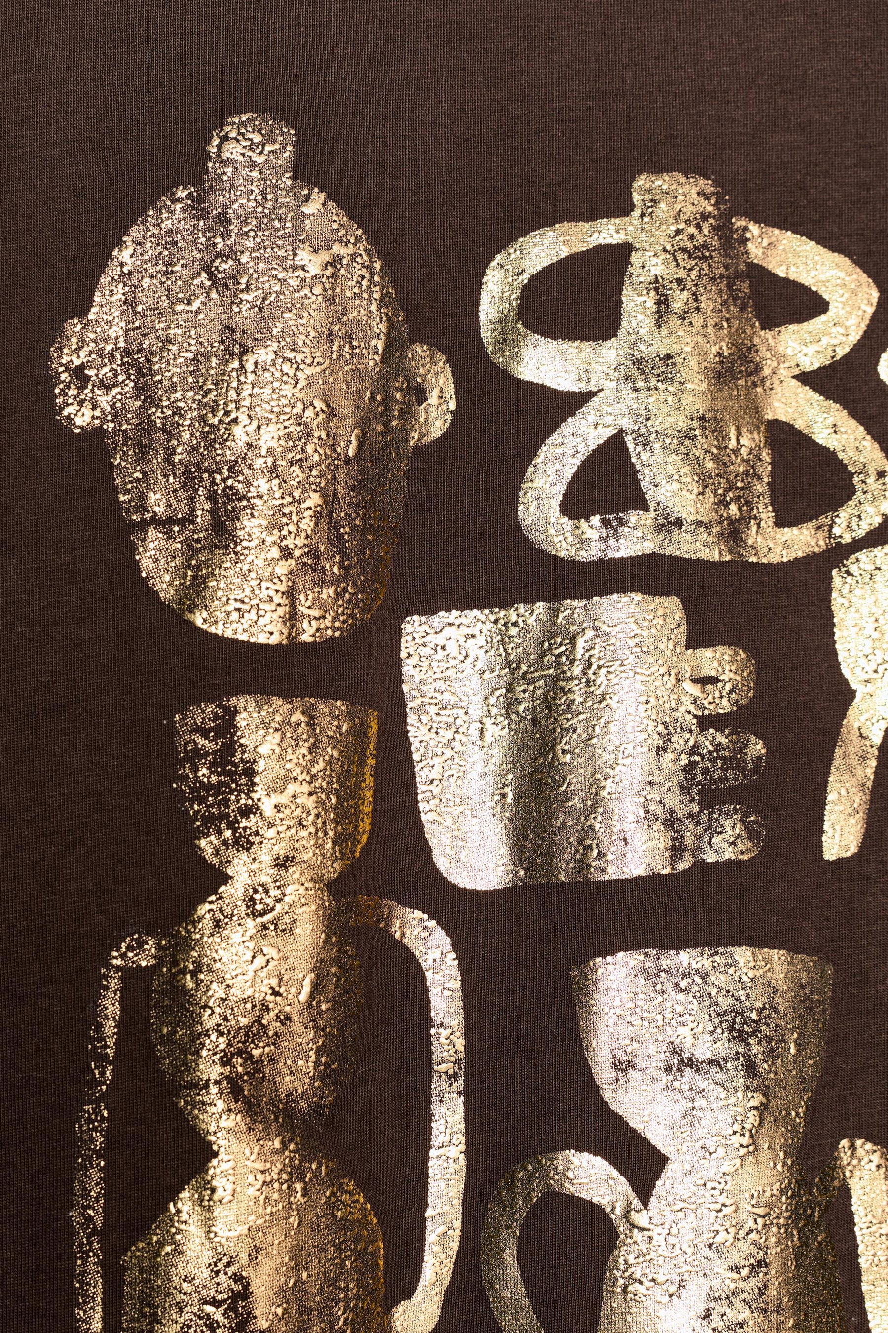 METALLIC SHORT-SLEEVE SHIRT