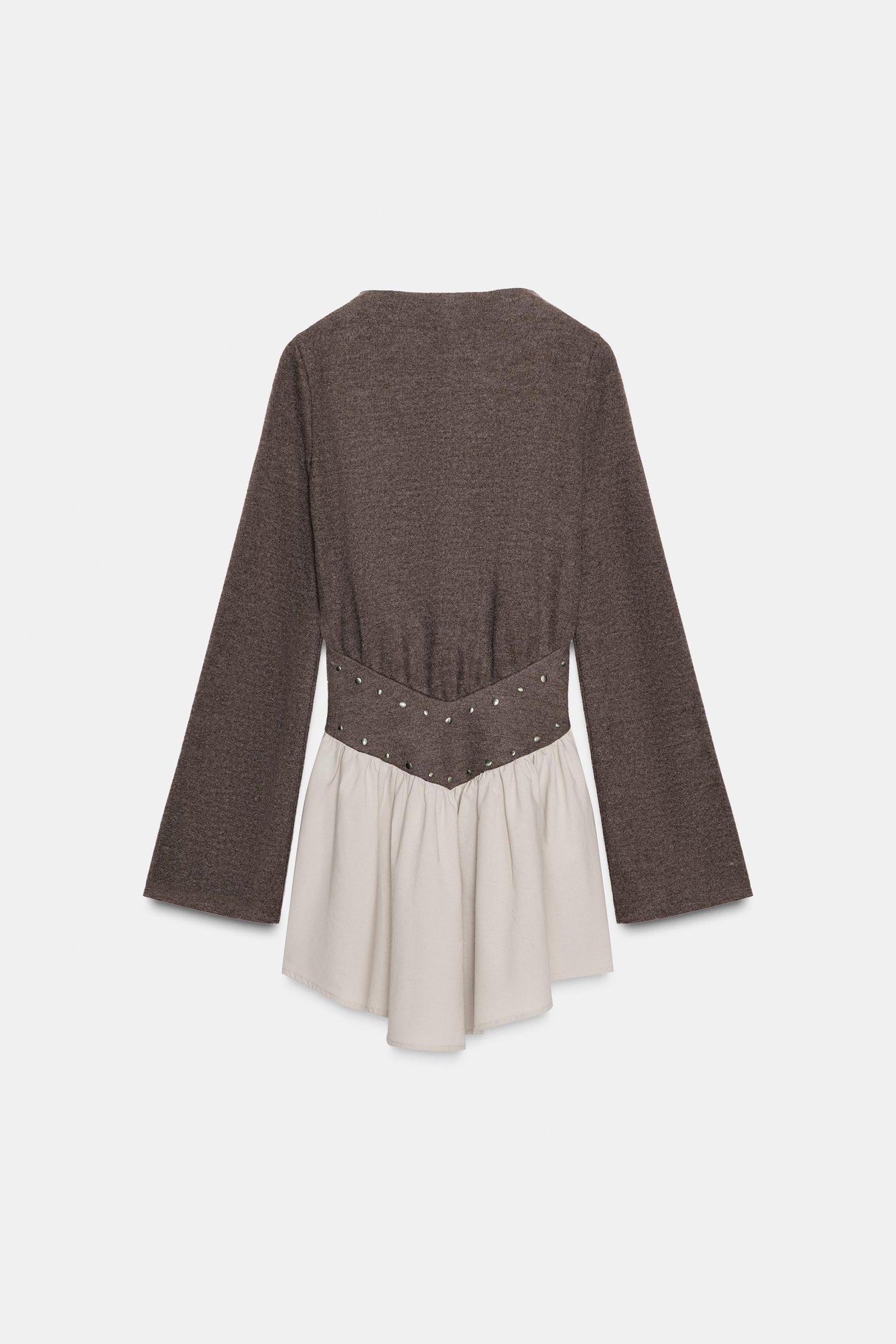 Studded Contrast Fashion Dress