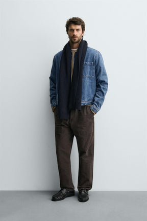 QUILTED DENIM OVERSHIRT - Image 1