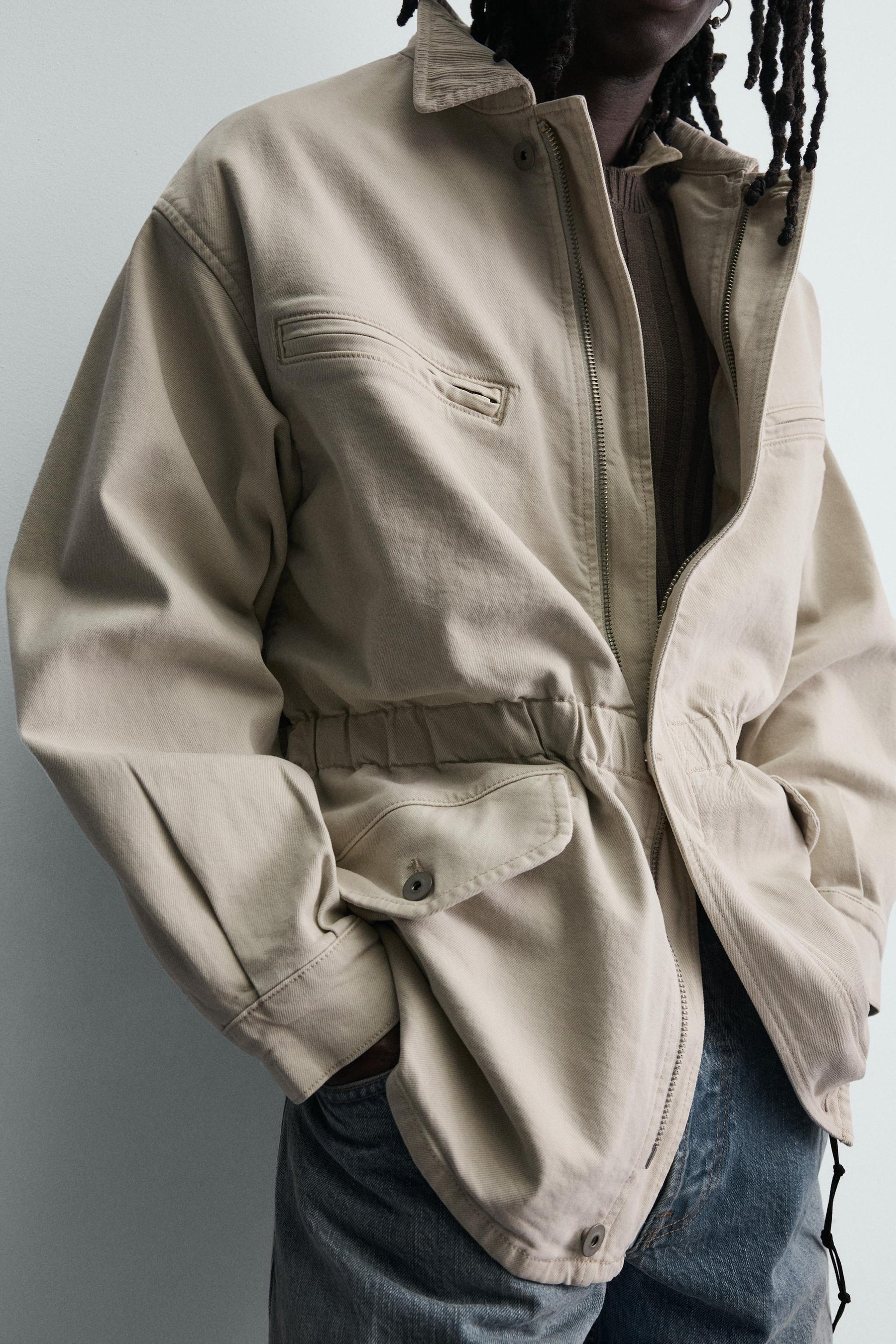 Pocketed Denim Jacket