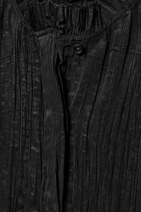 Crinkled Puff Sleeve Blouse