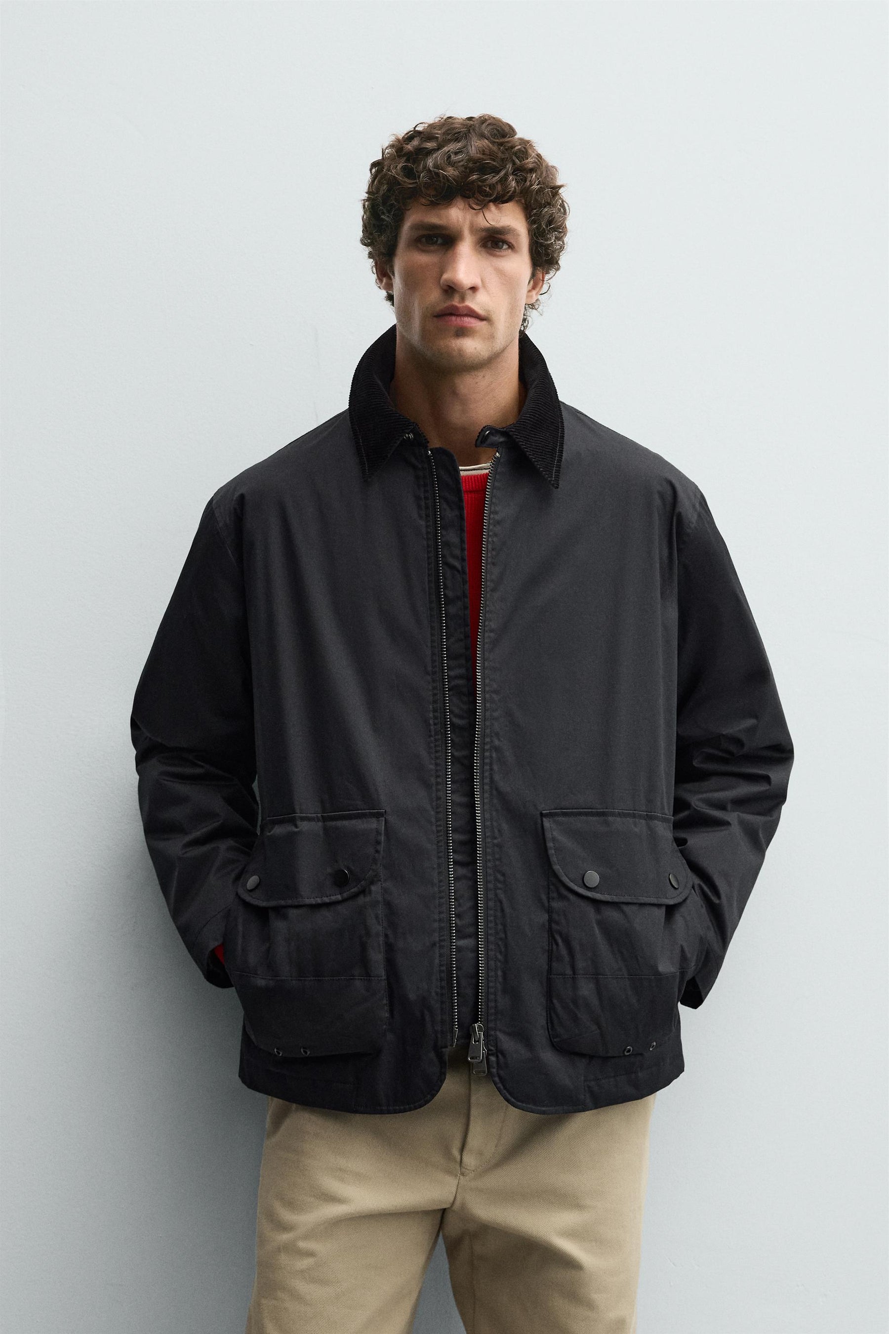 CONTRAST COLLAR PARKA - Image 2