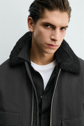 CONTRAST BOMBER JACKET - Image 5