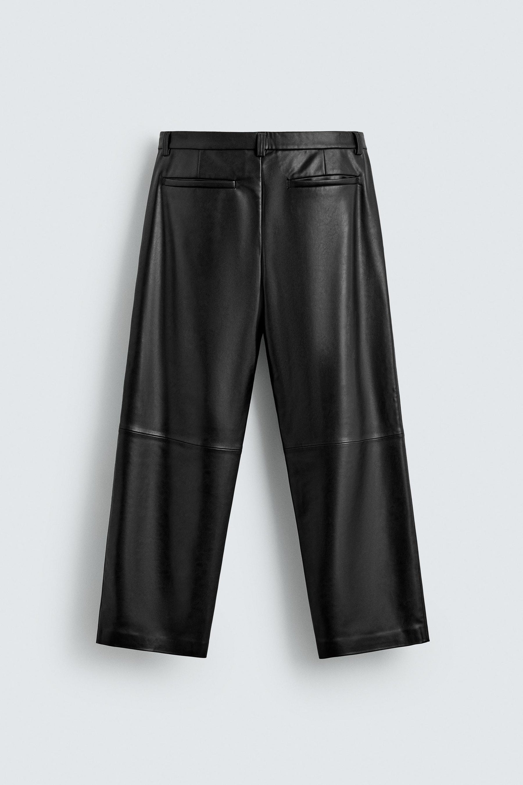 Faux Leather Relaxed Pants
