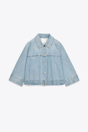 Denim Cape Jacket