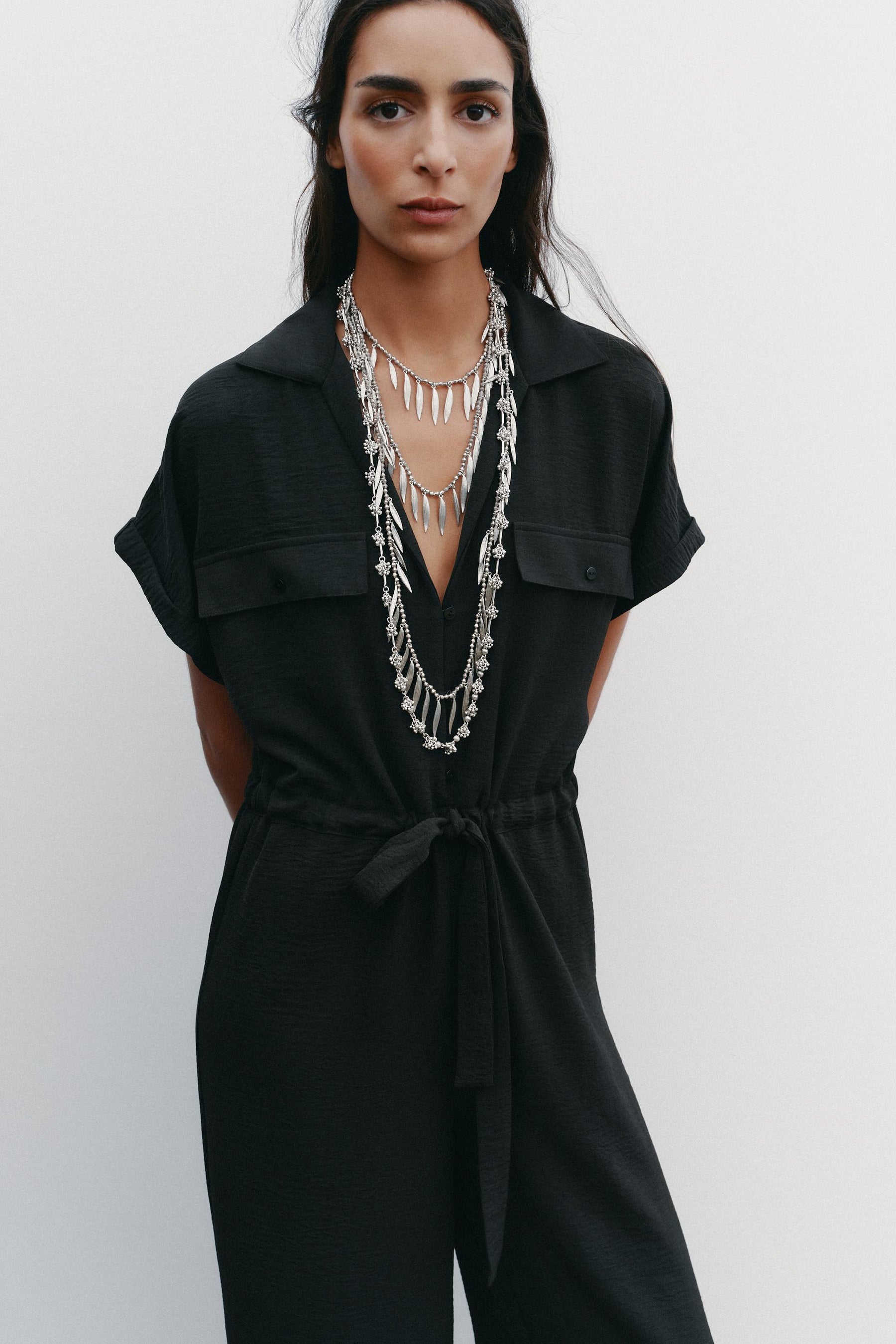 FLOWING JUMPSUIT WITH POCKETS - Image 2