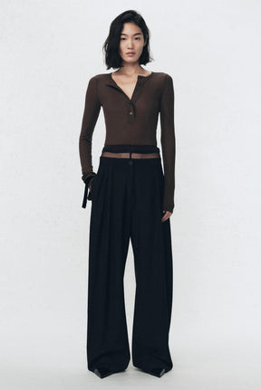 Henley Collar T-Shirt