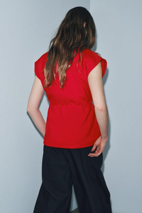 SOFT DRAWSTRING WAISTCOAT - Image 3