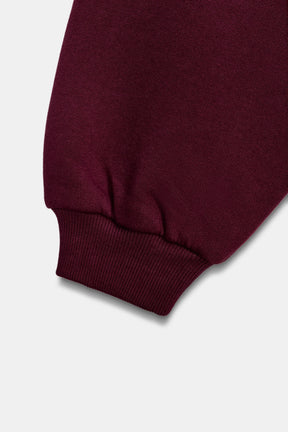 Ruffle-Trimmed Varsity Sweatshirt