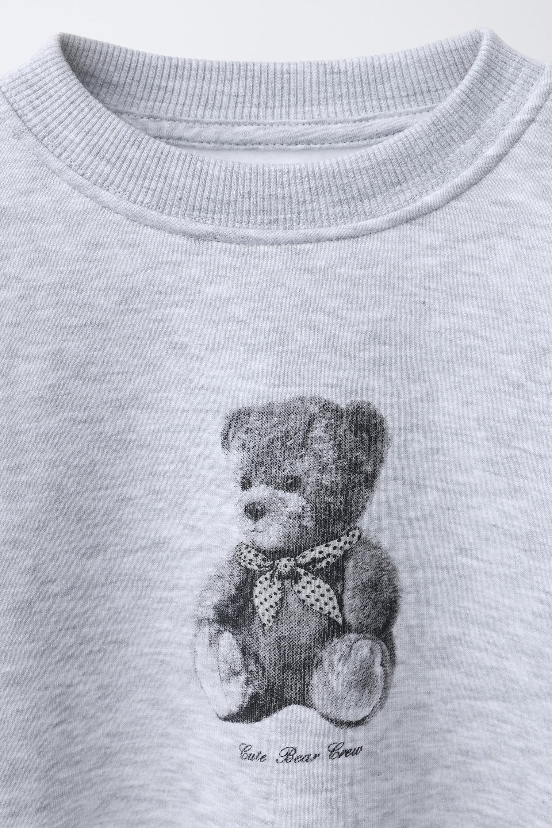 SWEATSHIRT WITH BEAR PRINT - Image 5