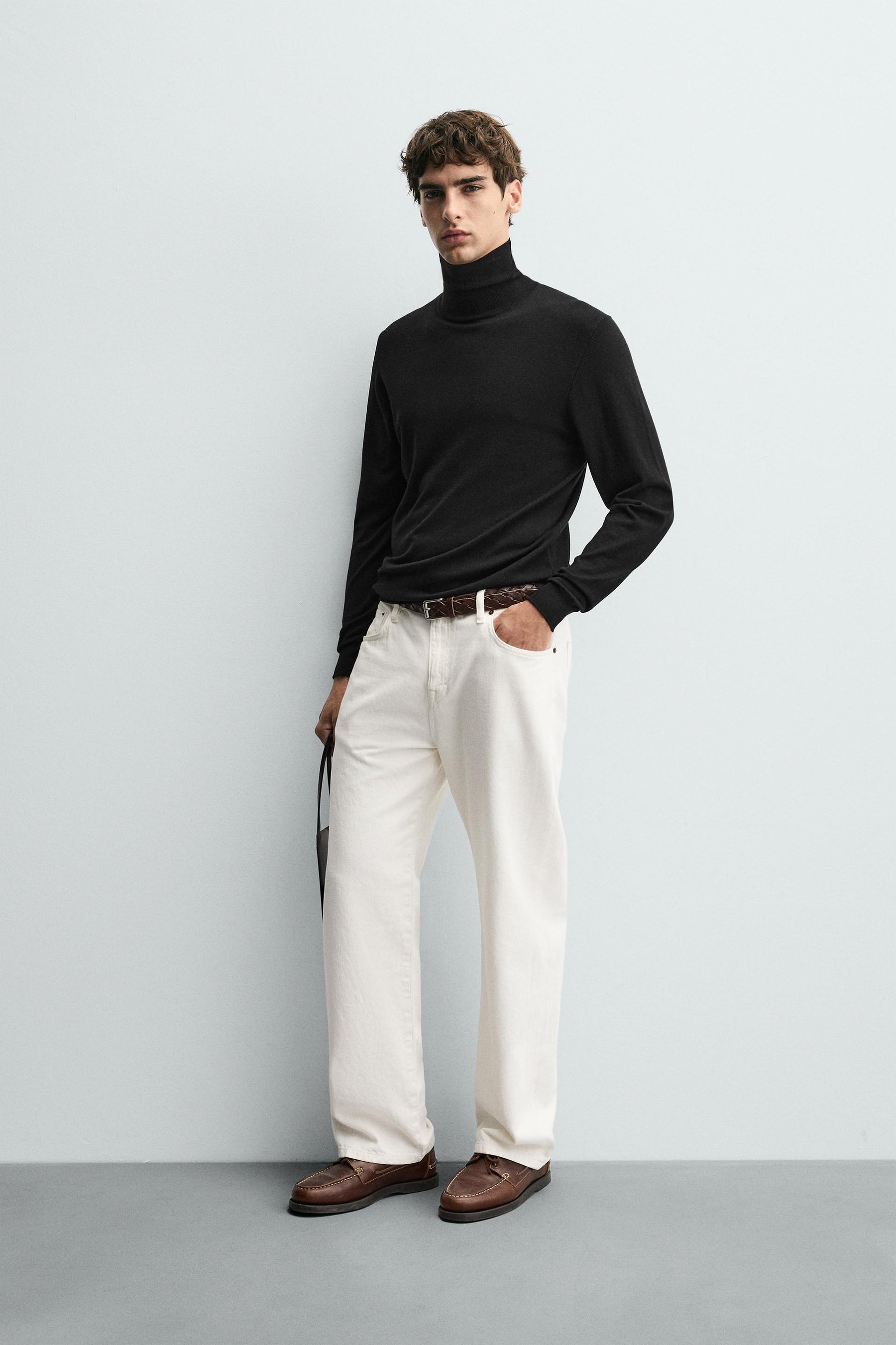 BASIC HIGH NECK SWEATER - Image 1