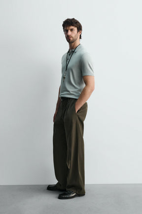 VISCOSE BLEND KNITTED POLO SHIRT - Image 4