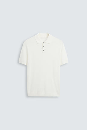 VISCOSE BLEND KNITTED POLO SHIRT - Image 7