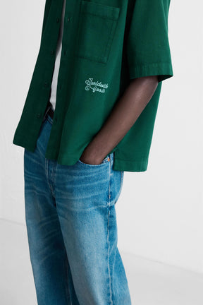 EMBROIDERED TEXTURED OVERSHIRT - Image 5