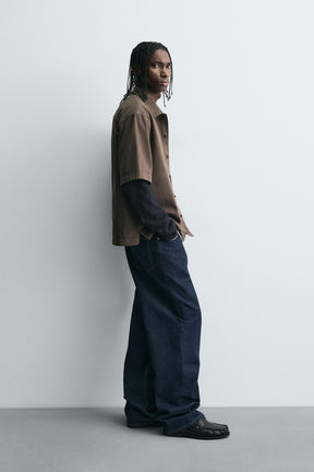 EMBROIDERED TEXTURED OVERSHIRT - Image 4