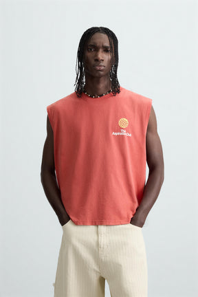 CONTRAST PRINT KNIT TANK TOP - Image 2