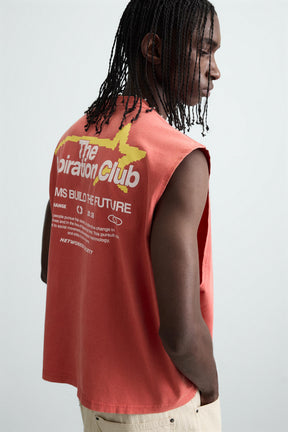 CONTRAST PRINT KNIT TANK TOP - Image 6