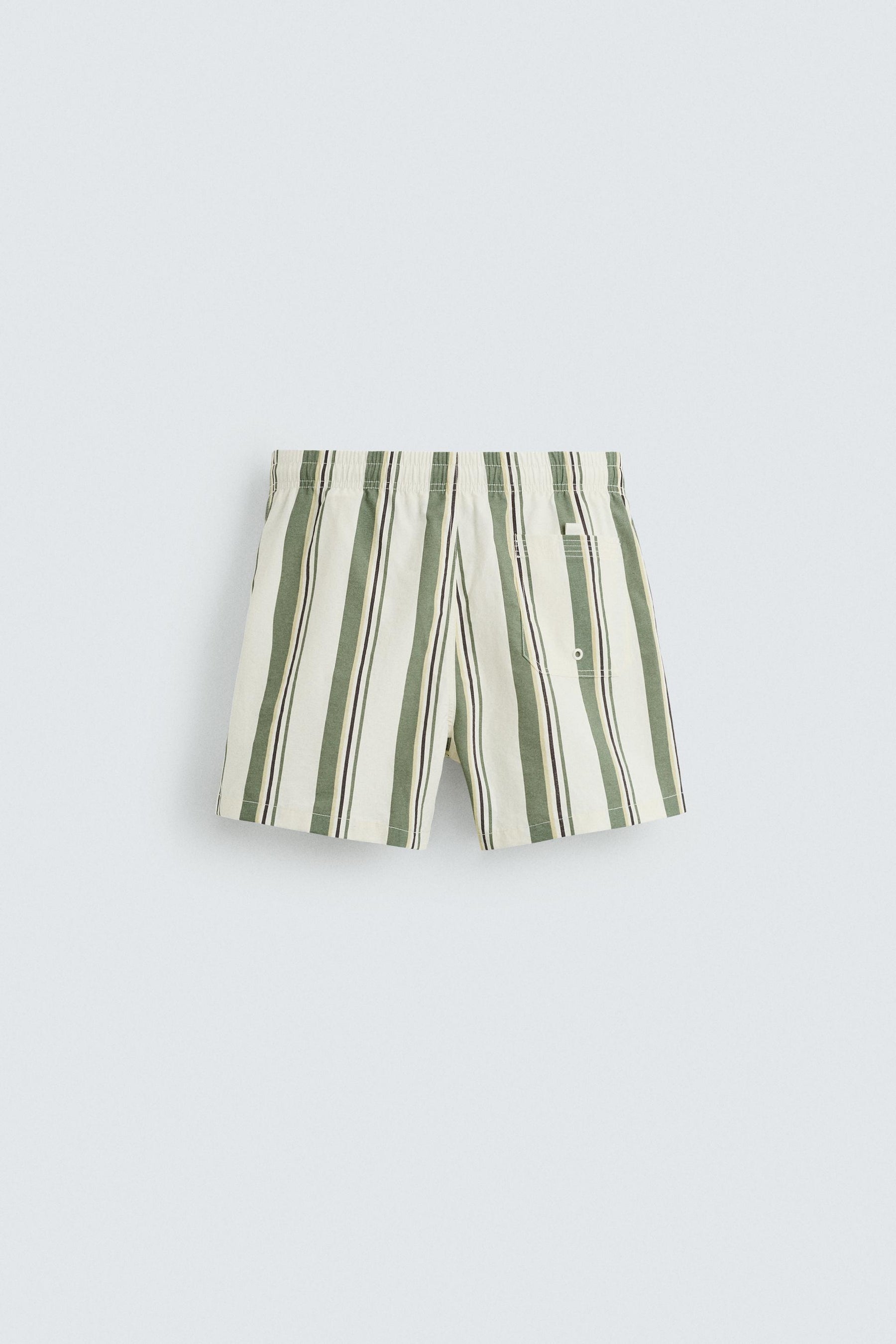 STRIPED MID-LENGTH SWIMMING TRUNKS - Image 7