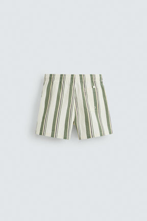 STRIPED MID-LENGTH SWIMMING TRUNKS - Image 7