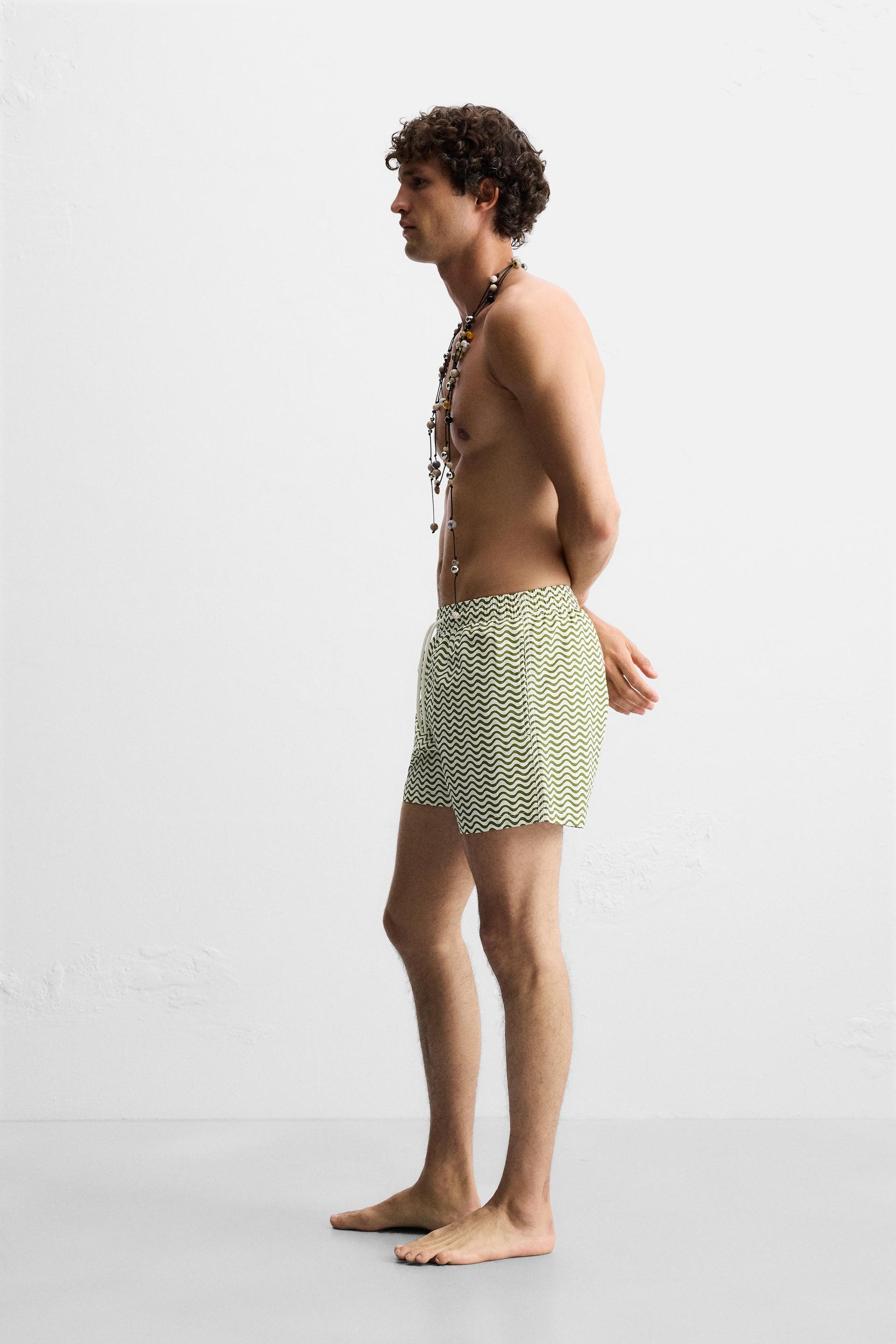 WAVY MID-LENGTH SWIMMING TRUNKS - Image 5