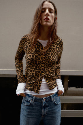 Animal Print Cardigan