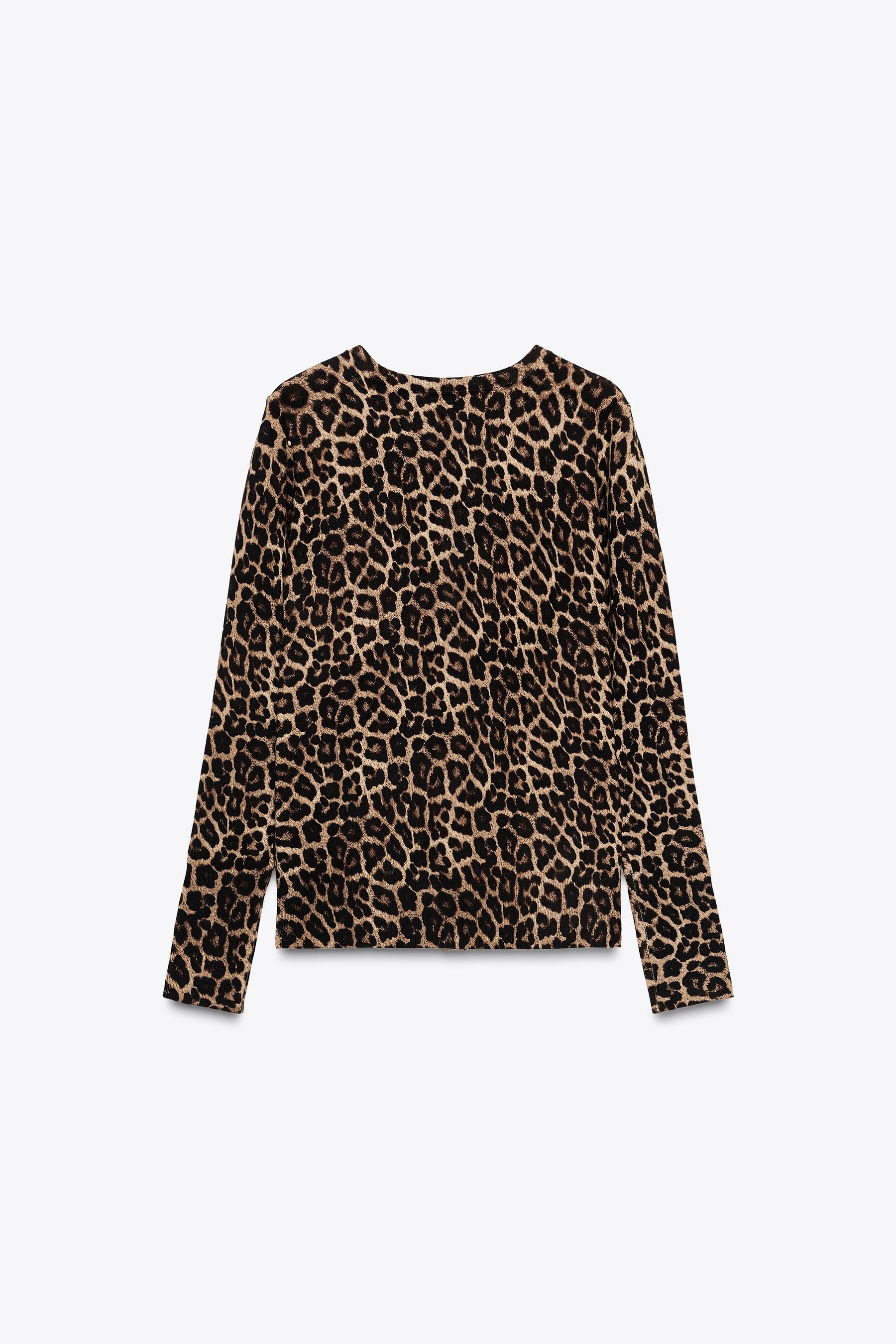 Animal Print Cardigan