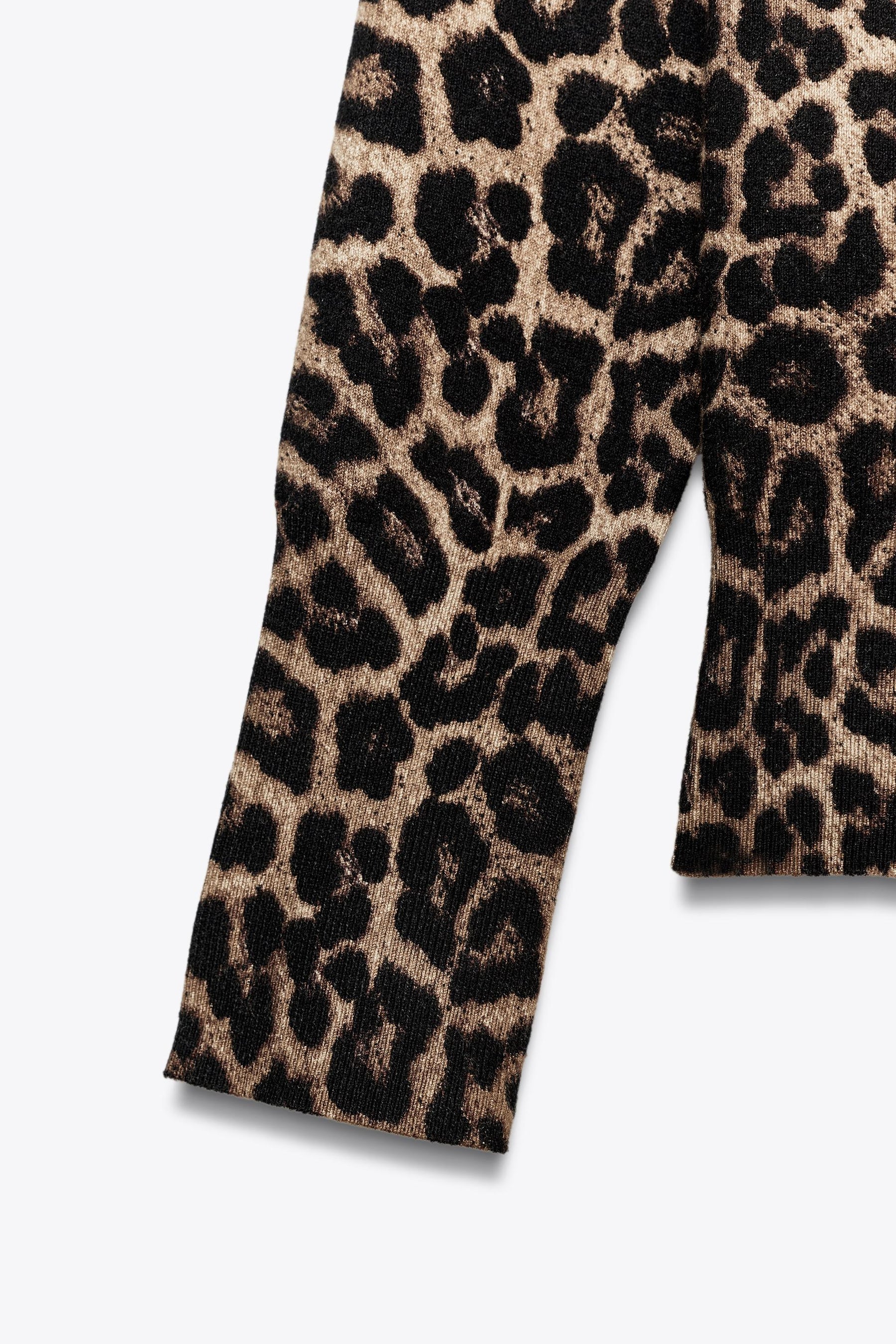 Animal Print Knit Jumper