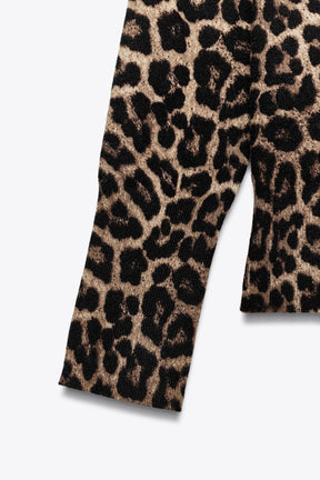 Animal Print Knit Jumper