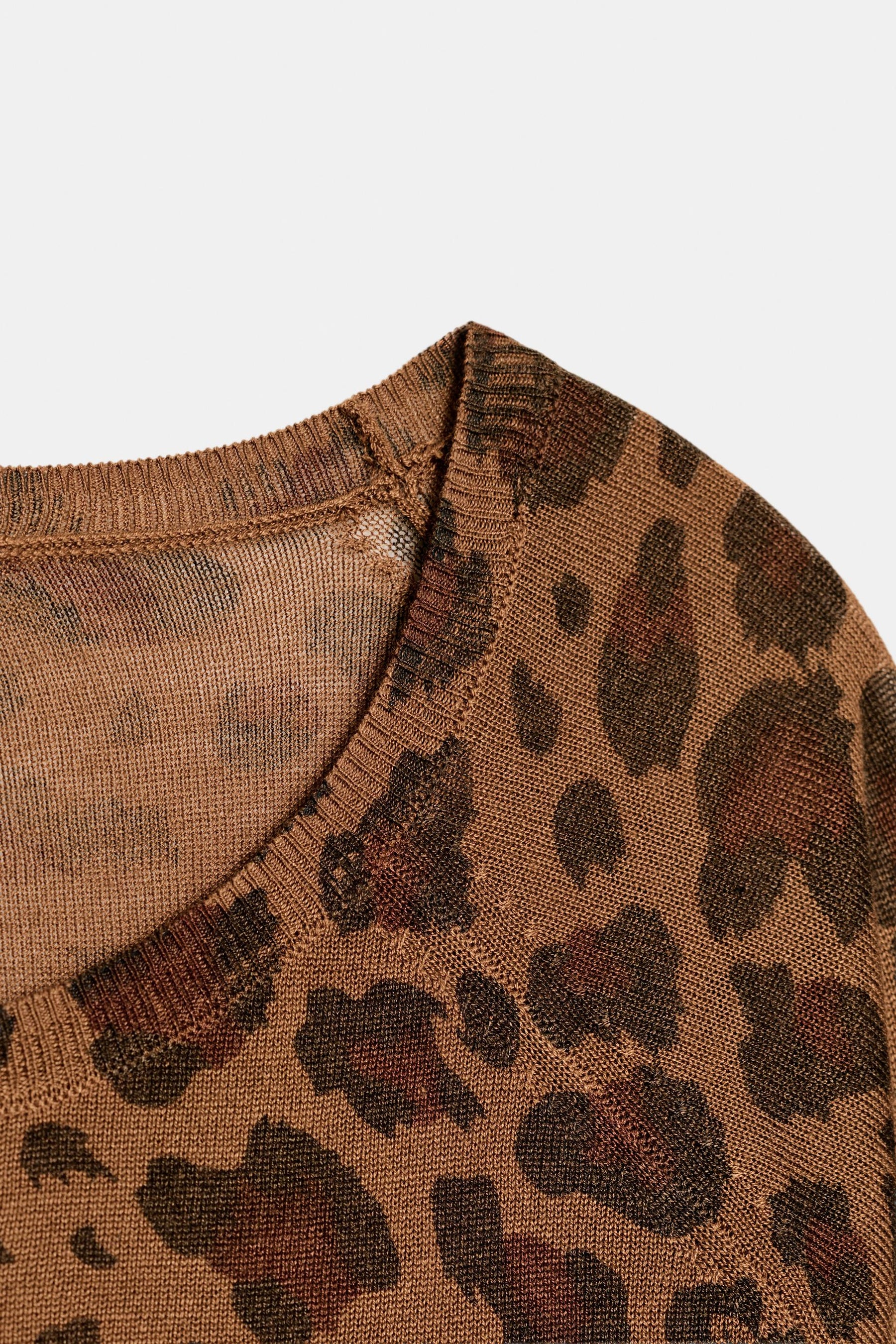 FINE KNIT ANIMAL PRINT JUMPER - Image 4