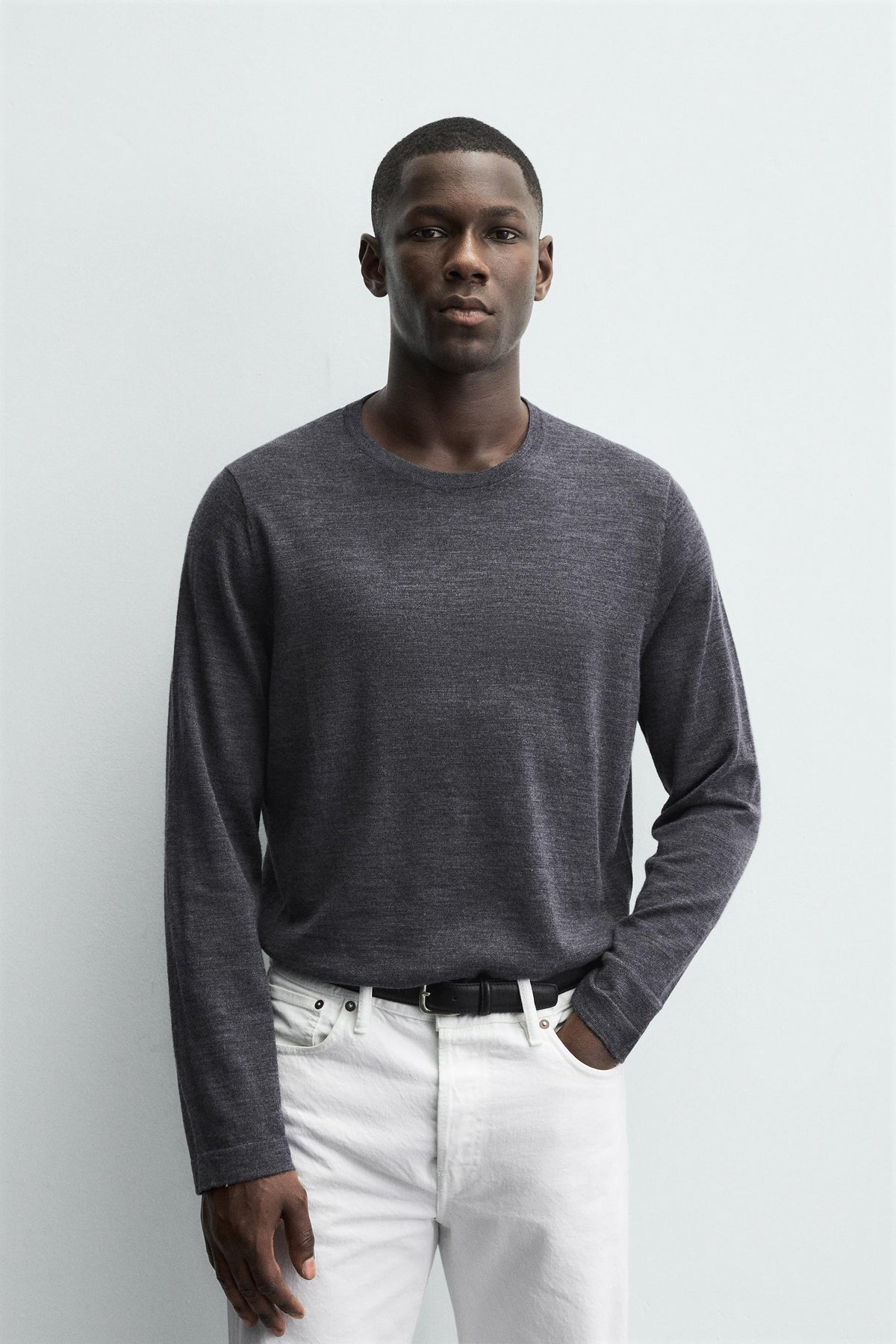 LIGHTWEIGHT WOOL JUMPER - Image 2