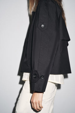 SHORT WATER-REPELLENT TRENCH ZW COLLECTION - Image 4
