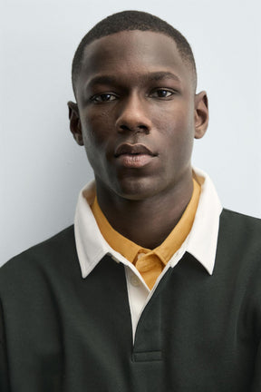 Contrast Collar Polo