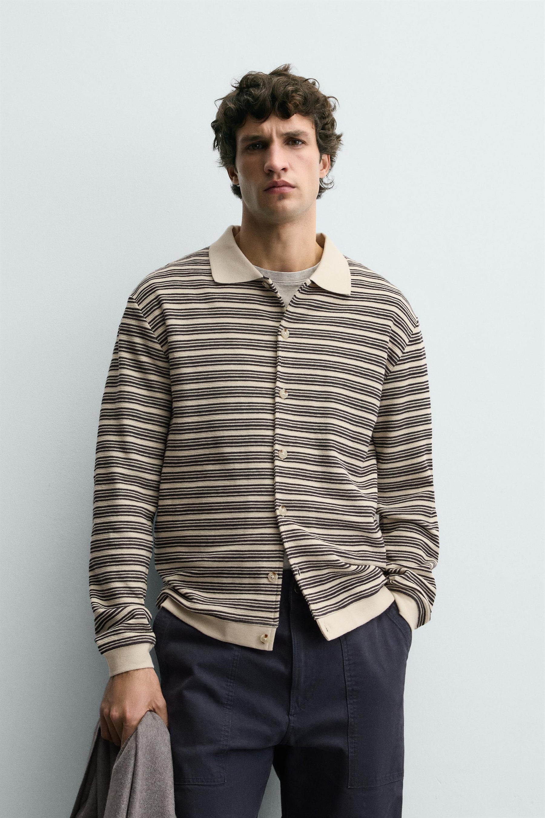 STRIPED TEXTURED JACKET - Image 2