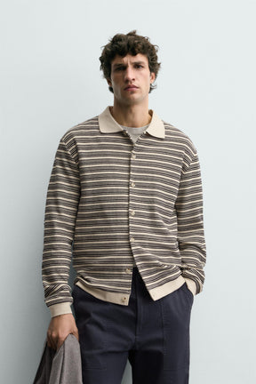 STRIPED TEXTURED JACKET - Image 2