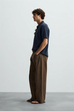 VERTICAL TEXTURE POLO SHIRT - Image 4