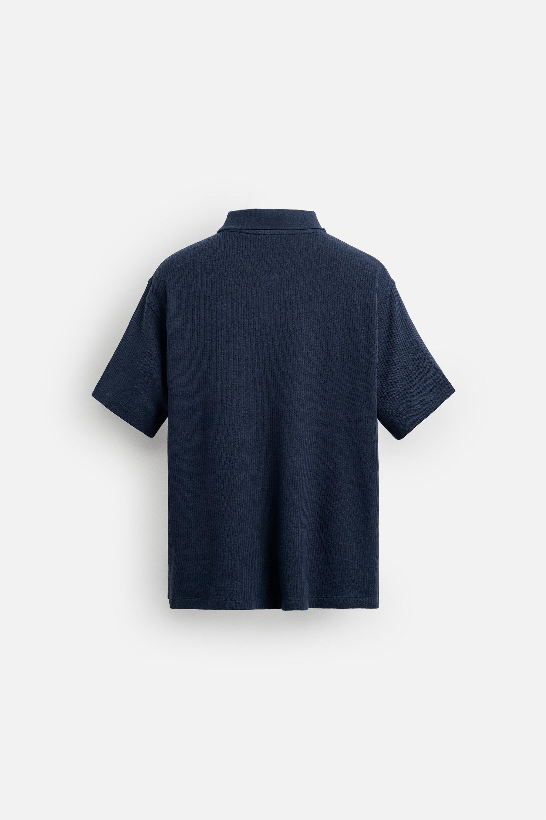 VERTICAL TEXTURE POLO SHIRT - Image 6