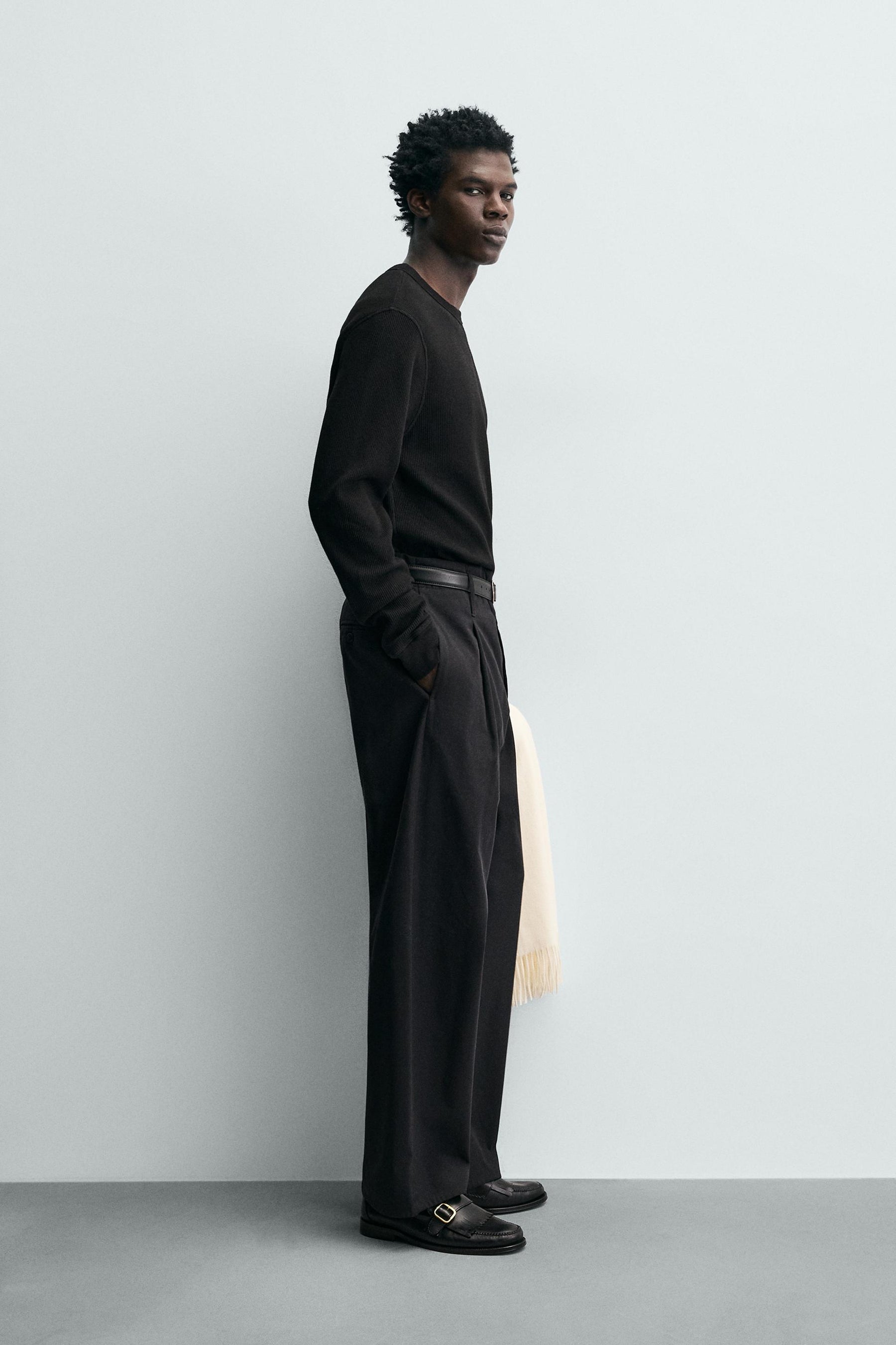 WAFFLE-KNIT TEXTURE T-SHIRT - Image 4