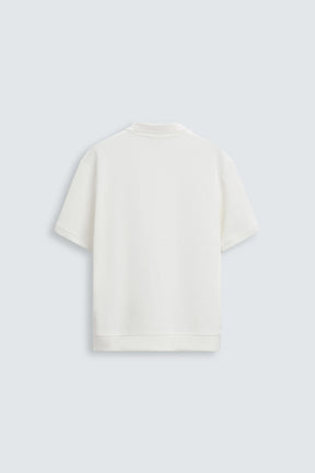 VERTICAL TEXTURED POLO SHIRT - Image 6